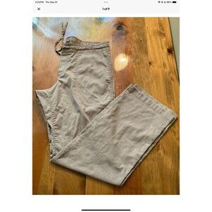 prAna Sutra Pants Women Medium (M) Hemp Khaki Wide Leg Drawstring Yoga Travel